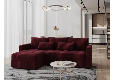 Rohová sedačka ALISTAIR L, bordó M63