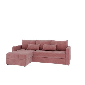 Rohová sedačka ALISTAIR L, růžová MI07
