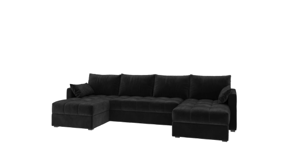 Rohová sedačka ALISTAIR U, černá MI17