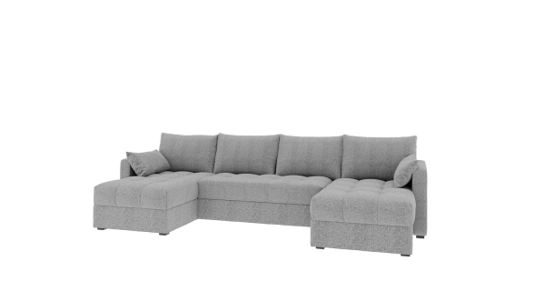 Rohová sedačka ALISTAIR U, světle šedá M90