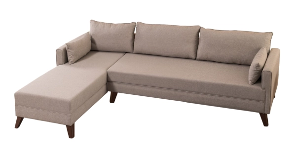 Rohová sedačka AMARA 1, levá, krémová