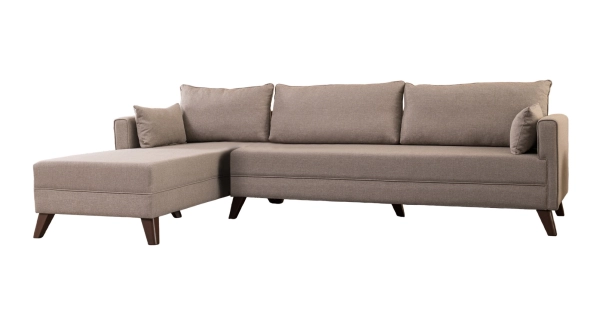 Rohová sedačka AMARA 1, levá, krémová