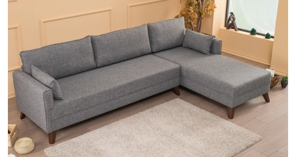 Rohová sedačka AMARA 1, pravá, šedá