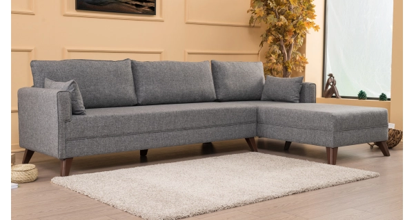 Rohová sedačka AMARA 1, pravá, šedá