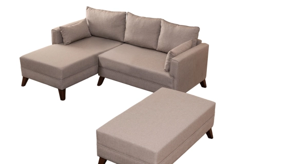 Rohová sedačka AMARA 2, levá, krémová