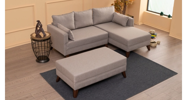 Rohová sedačka AMARA 2, pravá, krémová