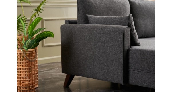 Rohová sedačka AMARA, levá, antracit