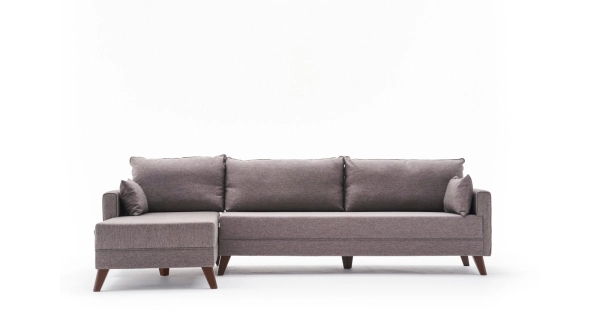 Rohová sedačka AMARA, levá, hnědá