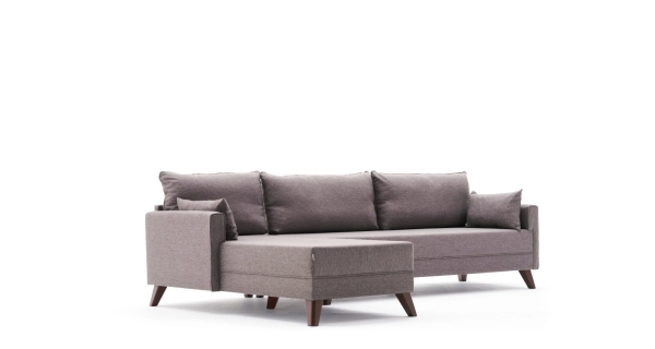 Rohová sedačka AMARA, levá, hnědá