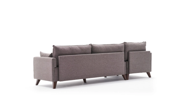 Rohová sedačka AMARA, levá, hnědá