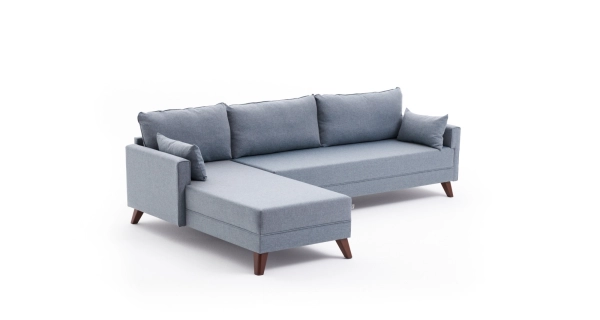 Rohová sedačka AMARA, levá, modrá