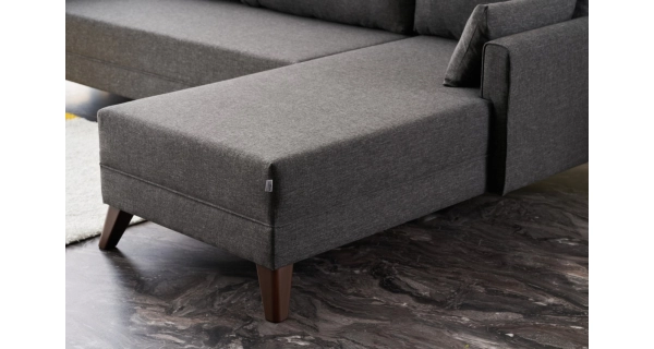 Rohová sedačka AMARA, pravá, antracit