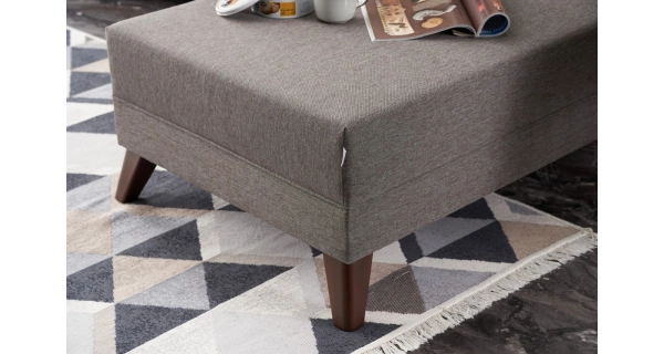 Rohová sedačka AMARA, pravá, hnědá