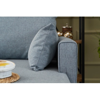 Rohová sedačka AMARA, pravá, modrá