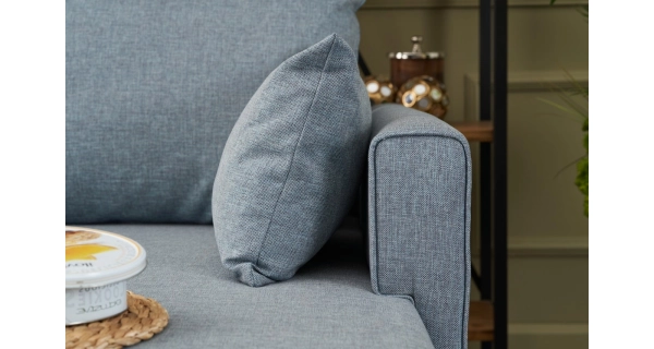 Rohová sedačka AMARA, pravá, modrá