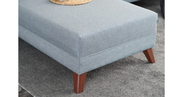 Rohová sedačka AMARA, pravá, modrá