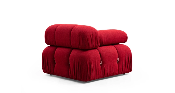 Rohová sedačka AMIENS, červená