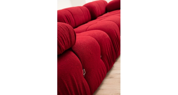 Rohová sedačka AMIENS, červená