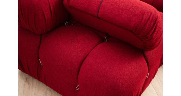 Rohová sedačka AMIENS, červená