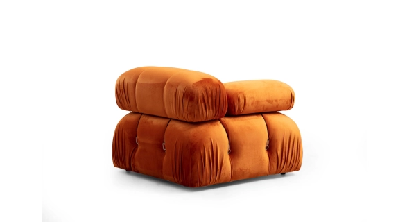 Rohová sedačka AMIENS, oranžová