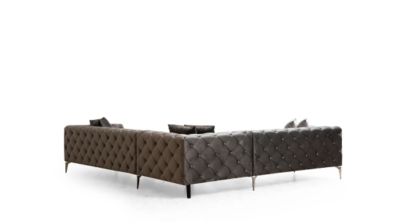 Rohová sedačka ANNA, levá, antracit