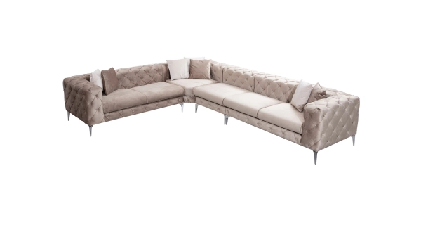 Rohová sedačka ANNA, levá, béžová