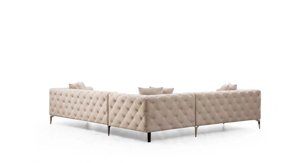 Rohová sedačka ANNA, levá, krémová