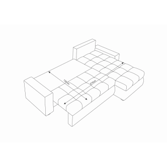 Rohová sedačka ARTAJO BIS, šedá/bílá