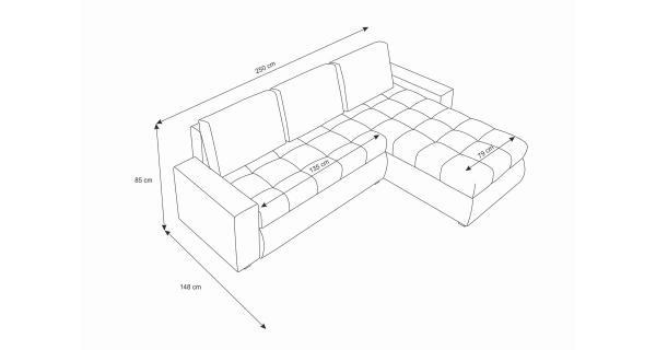 Rohová sedačka ARTAJO BIS, šedá/černá