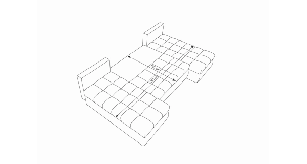 Rohová sedačka ARTAJO U, šedá/černá