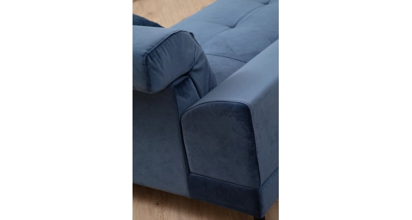 Rohová sedačka ATILLA, levá, námořnická modrá