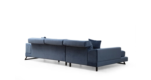 Rohová sedačka ATILLA, levá, námořnická modrá