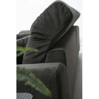 Rohová sedačka ATILLA, pravá, antracit