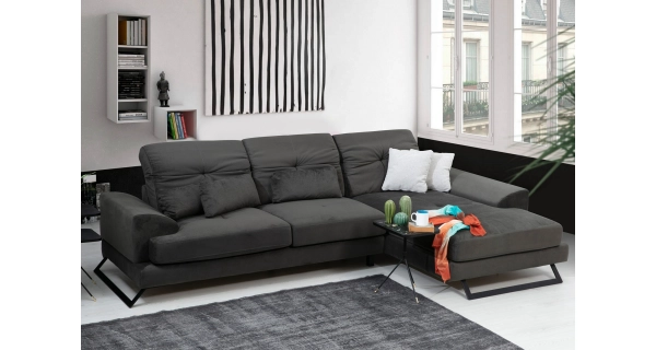 Rohová sedačka ATILLA, pravá, antracit