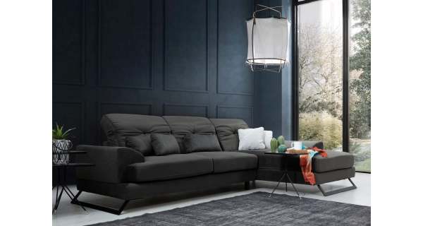 Rohová sedačka ATILLA, pravá, antracit