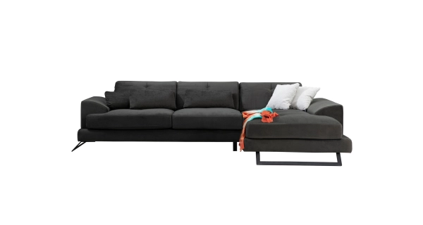 Rohová sedačka ATILLA, pravá, antracit