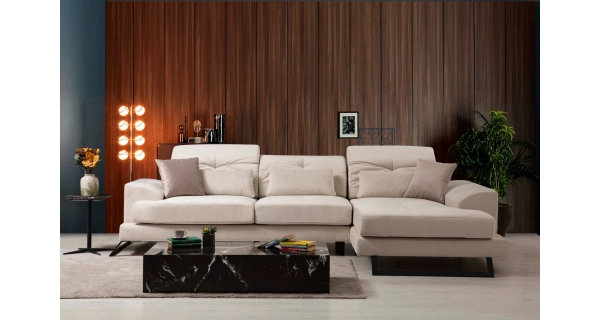 Rohová sedačka ATILLA, pravá, krémová