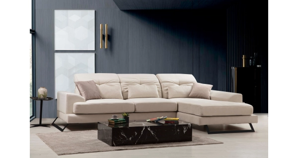 Rohová sedačka ATILLA, pravá, krémová
