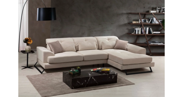 Rohová sedačka ATILLA, pravá, krémová