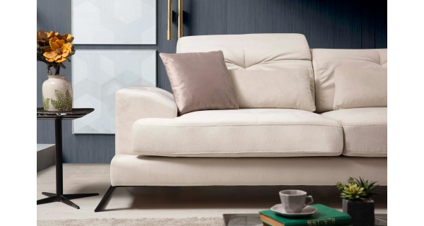 Rohová sedačka ATILLA, pravá, krémová