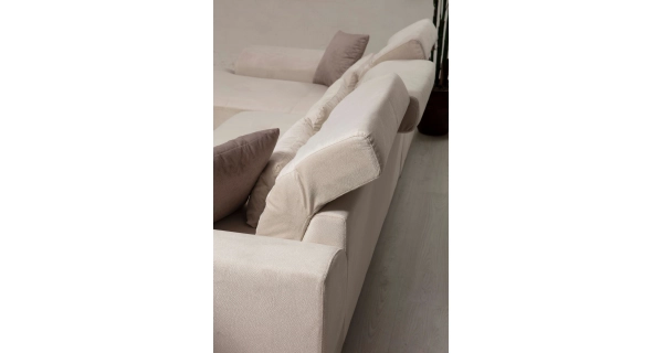 Rohová sedačka ATILLA, pravá, krémová