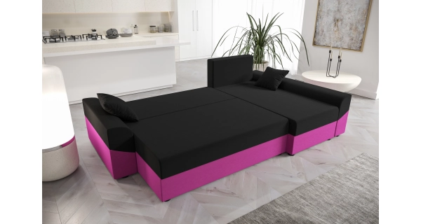 Rohová sedačka ATTANASIO L, tmavě šedá