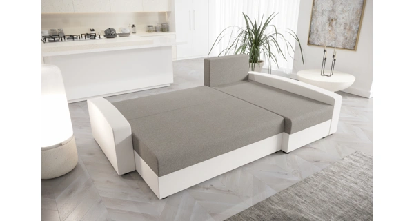 Rohová sedačka ATTIE, černá/zelená