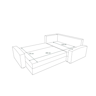 Rohová sedačka ATTIE PLUS, pravá, tmavě šedá