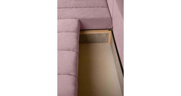 Rohová sedačka AVALOR L, růžová SO61