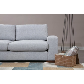 Rohová sedačka BETT 1, šedá/světle šedá