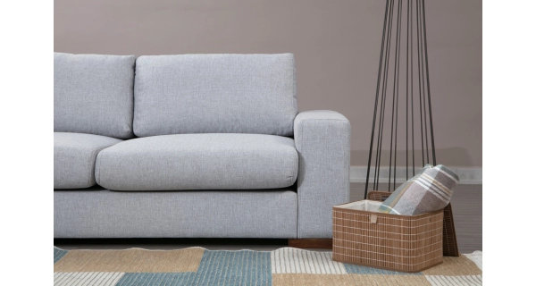 Rohová sedačka BETT 1, šedá/světle šedá