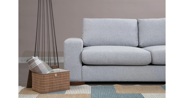 Rohová sedačka BETT 2, šedá/světle šedá