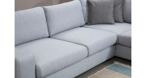 Rohová sedačka BETT 4, šedá/světle šedá