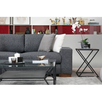 Rohová sedačka BETT 7, antracit